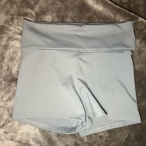 No Boundaries Women's Light Gray fold over Shorts